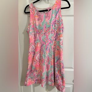 Lilly Pulitzer “Felicity” Fit & Flare Dress Style 20423 Size L